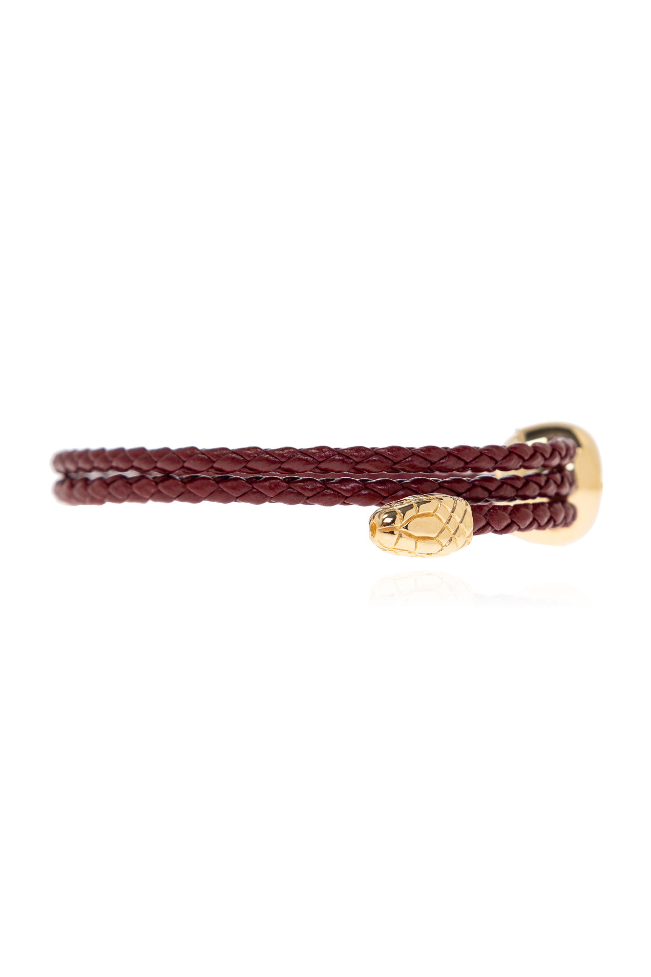 アクセサリーその他 BOTTEGA VENETA Woman Jewel Red 838282VAHUA 6244 Burgundy Leather bracelet Bottega Veneta - Vitkac AS